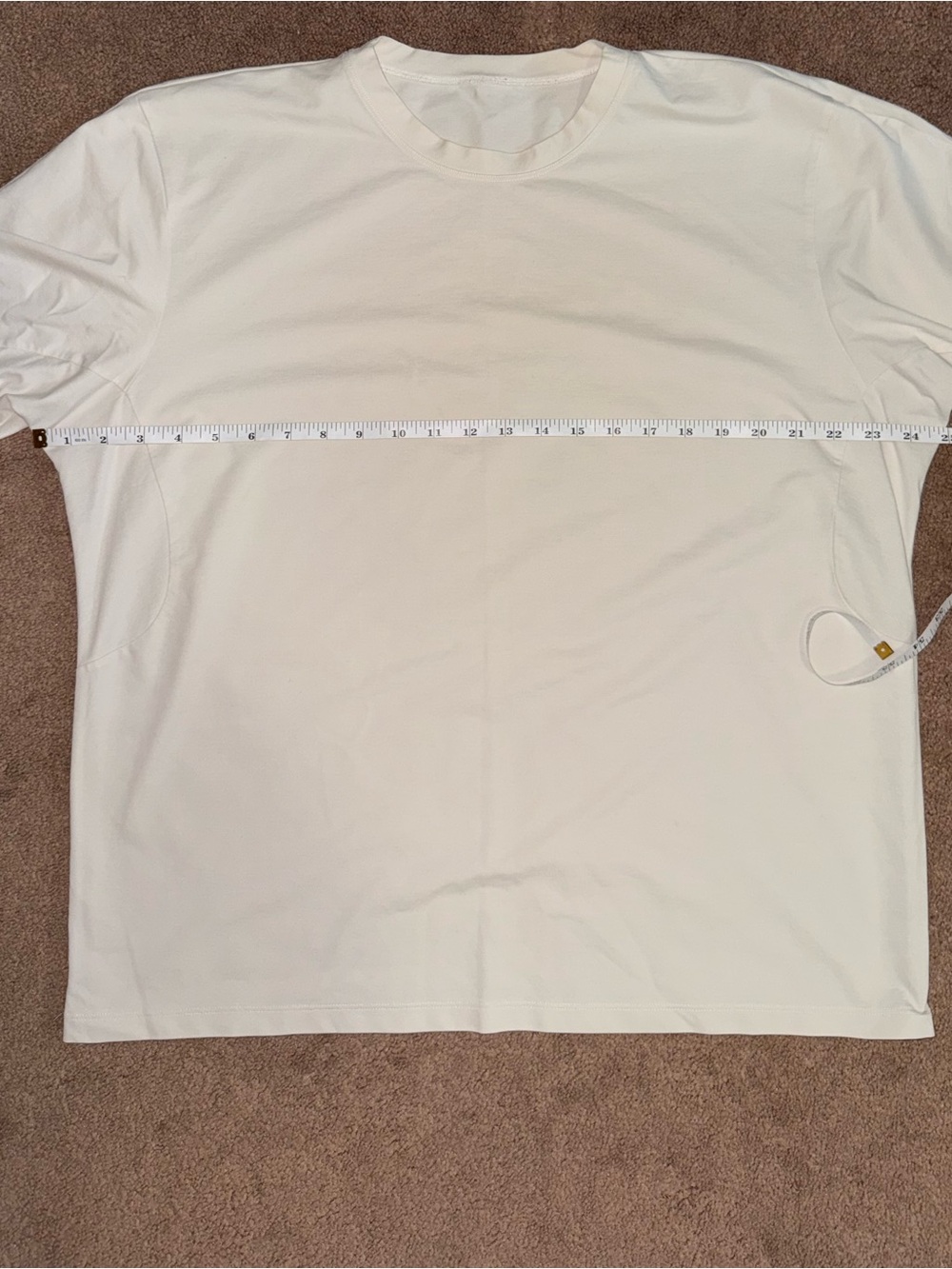 lululemon athletica Cream Short Sleeve Crew Tee